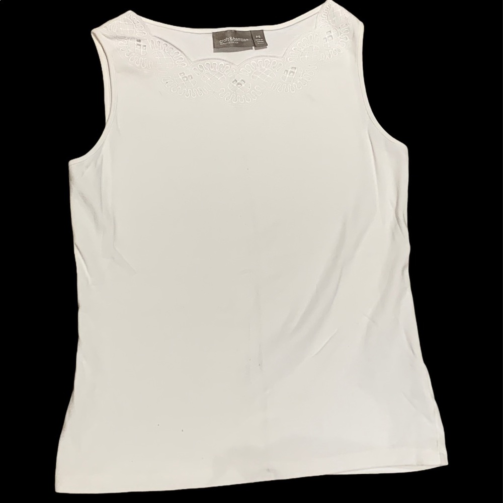 Cute White Tank Top